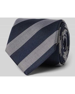 Willen Krawatte aus Seide im Allover-Look (8 cm) - Blau