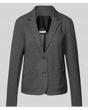 Street One Blazer Met Reverskraag - Zwart