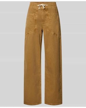 Ba&sh Wide Leg Jeans mit elastischem Bund Modell 'FIMA' - Natur