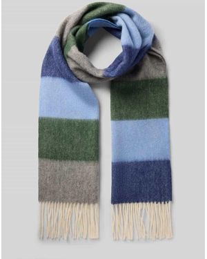Ascot Wollschal mit Kaschmir-Anteil - Blau