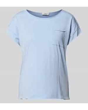 S.oliver Regular Fit T-Shirt Van Puur Katoen - Blauw