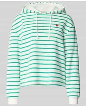 Pieces Loose Fit Hoodie Van Katoenmix, Model 'Chilli' - Groen