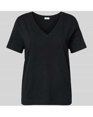 S.oliver Regular Fit T-Shirt aus reiner Baumwolle - Schwarz