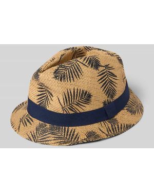 Müller Headwear Hut mit Allover-Muster Modell 'TRILBY' - Blau