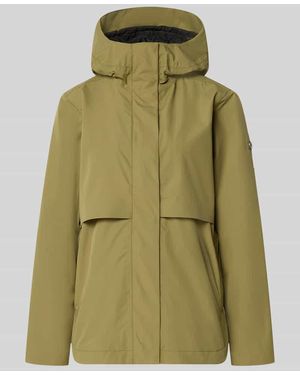 Didriksons Regular Fit Funktionsjacke mit Kapuze Modell 'Elsa' - Grün