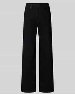 ONLY Wide Fit Jeans Van Katoenmix, Model 'Juicy' - Zwart