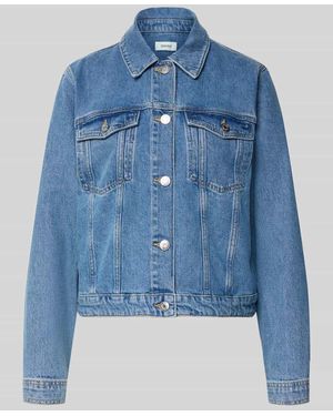 SELECTED Relaxed Fit Jeansjacke aus Baumwoll-Mix Modell 'CENA-KORI LIG B' - Blau