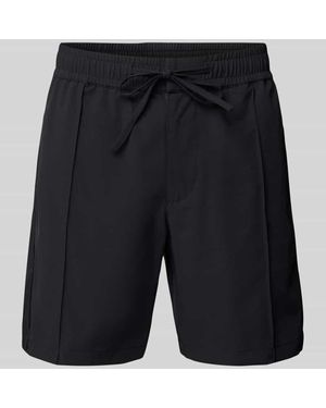 BALR Regular Fit Shorts Mit Fixierten Bügelfalten Modell 'Hex-Series' - Schwarz