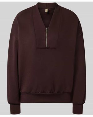Soya Concept Relaxed Fit Sweatshirt aus Modal-Mix Modell 'BANU' - Braun