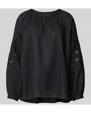 The Mercer N.Y. Regular Fit Leinenbluse aus reinem Leinen - Schwarz