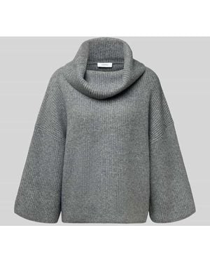 Comma, Strickpullover mit Rollkragen - Grau