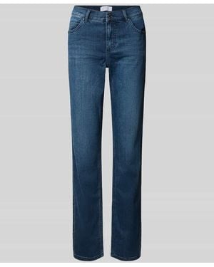 ANGELS Slim Fit Jeans aus Baumwoll-Mix Modell 'CICI' - Blau