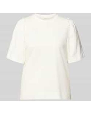 SELECTED Regular Fit T-Shirt Van Puur Katoen Model 'Penelope' - Wit