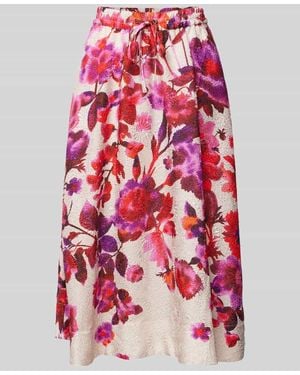 Essentiel Antwerp Midirock Mit Strukturmuster Modell 'Harbour' - Rot