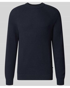 Matíníque Regular Fit Pullover aus reiner Baumwolle Modell 'Hellson' - Blau