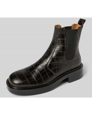 COPENHAGEN Boots mit elastischem Einsatz - Schwarz