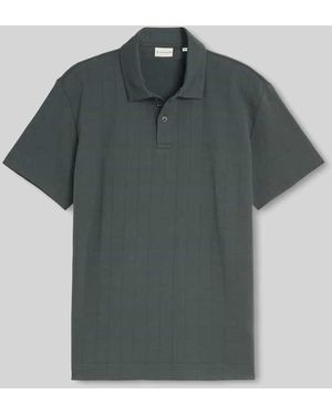 Tom Tailor Regular Fit Poloshirt aus reiner Baumwolle Modell 'structured polo' - Grün