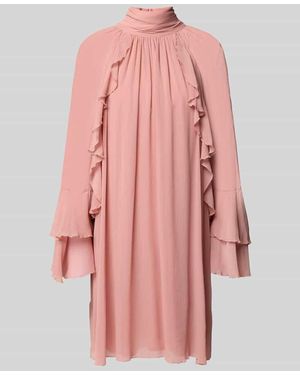 christian berg Minikleid mit Stehkragen - Pink