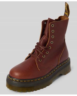 Dr. Martens Boots aus Leder mit Label-Detail Modell 'Jadon' - Braun