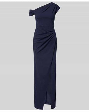 Lipsy Abendkleid in Maxikleid mit Gehschlitz - Blau