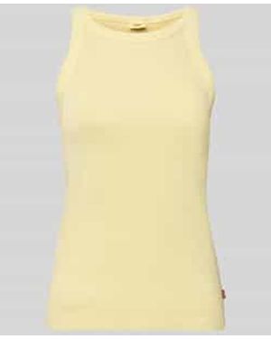 Levi's Slim Fit Tank Top Van Puur Katoen - Geel