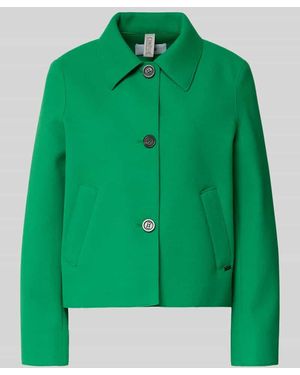 Cinque Regular Fit Jacke mit Umlegekragen Modell 'Elvini' - Grün