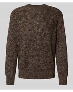 SELECTED Relaxed Fit Pullover Van Puur Katoen, Model 'Tilum' - Bruin