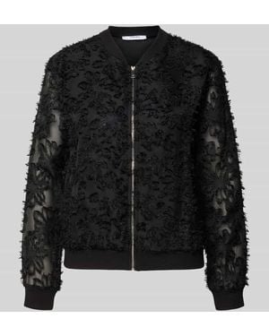 ZABAIONE Semitransparenter Blouson Modell 'Pi44nioa' - Schwarz