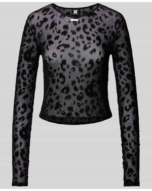 Karo Kauer Longsleeve - Schwarz