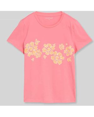 Tom Tailor Regular Fit T-Shirt aus reiner Baumwolle - Pink
