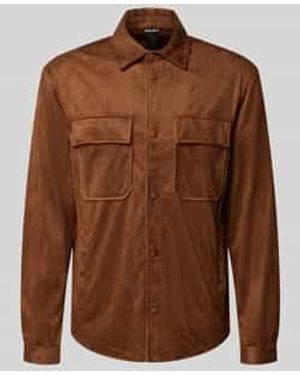 Antony Morato Leren Jassen - Bruin