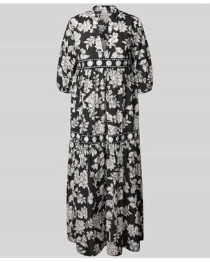 Emily Van Den Bergh Maxikleid mit V-Ausschnitt - Weiß
