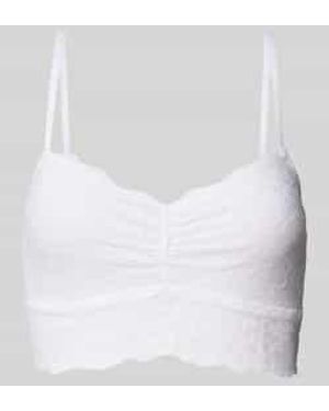 Snocks Bustier Met Kant En Verstelbare Bandjes - Wit