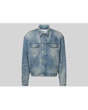 Won Hundred Jeansjacke mit Umlegekragen - Blau