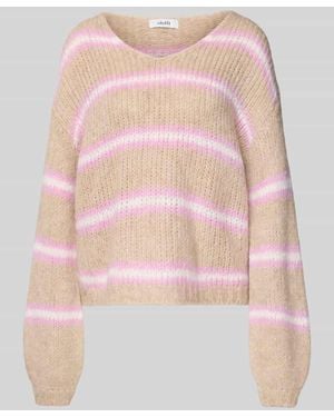 Mbym Strickpullover mit Rundhalsausschnitt Modell 'Gatilin' - Pink