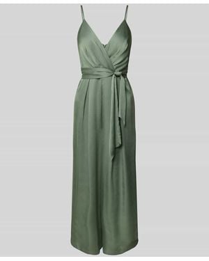 Jake*s Jumpsuit mit Bindegürtel - Grün