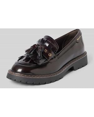 Tamaris Loafer in Lackleder-Optik - Schwarz