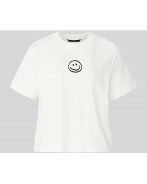 Vero Moda Boxy Fit T-Shirt aus reiner Baumwolle Modell 'SARA' - Weiß