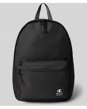 Champion Rucksack mit Label-Patch - Schwarz
