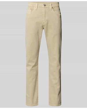 Levi's Tapered Fit Jeans aus Baumwoll-Mix Modell '502TM TAPER' - Natur