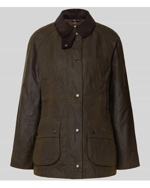 Barbour Shaped Fit Wachsjacke aus reiner Baumwolle Modell 'CLASSIC BEADNELL' - Braun