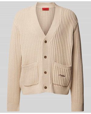 Prohibited Strickjacke Mit Knopfleiste Modell 'Bromley' - Natur