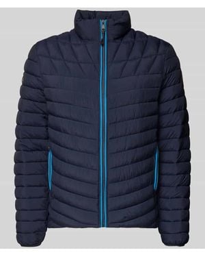 Napapijri Regular Fit Steppjacke mit gefüttertem Stehkragen Modell 'Lapaz' - Blau