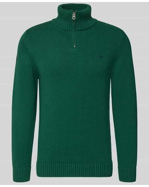 Superdry Slim Fit Pullover in Strick-Optik - Grün