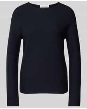Marc O' Polo Regular Fit Gebreide Pullover Van Zachte Katoen - Blauw