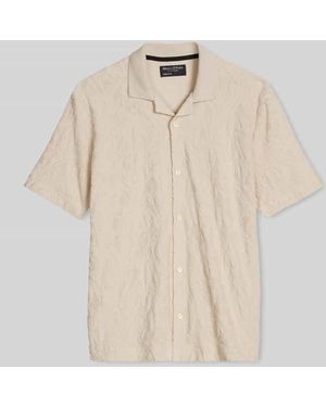 Marc O' Polo Regular Fit Freizeithemd aus reiner Baumwolle - Natur