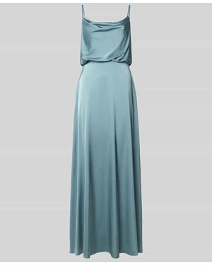 hey kyla Abendkleid aus Satin in Midilänge - Blau