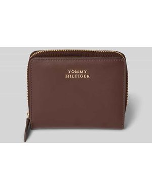 Tommy Hilfiger Portemonnaie aus echtem Rindsnappa - Braun