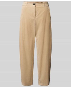 Windsor. Barrel Fit Cordhose mit Eingrifftaschen - Natur