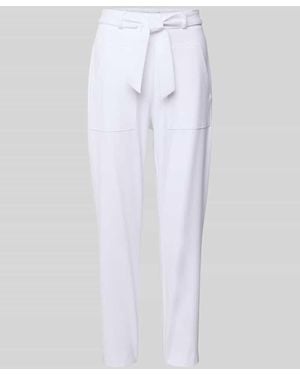 RAFFAELLO ROSSI Regular Fit Stoffhose Mit Verkürztem Schnitt Modell 'Ira' - Weiß